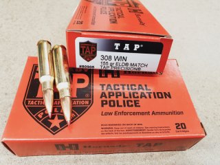 .308/155grs. ELD Match TAP Precision Hornady 20 stk. No. 80905 # SSZ Berka