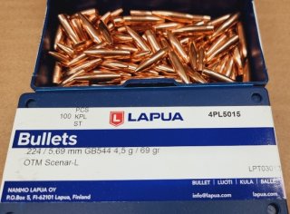 .224/69grs Lapua GB544 OpenTipMatch Scenar-L Geschosse 100 Stk. # SSZ Berka