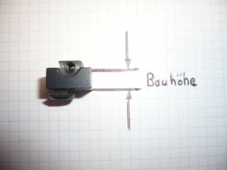 Schwenkmontage Hinterfußunterteil