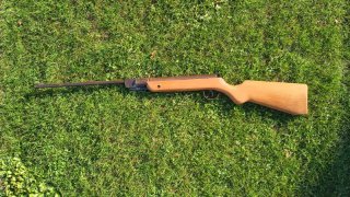 DDR Luftgewehr Haenel Modell 300 Knicker Kaliber 4,5mm Holzschaft
