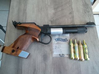 Walther CP2 mit 12gr.CO² Adapter Griffgröße M für Rechtshänder
