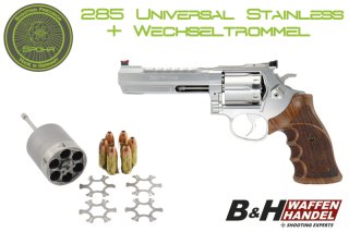 Neuwaffe, auf Lager: Spohr 285 Universal + Wechseltrommel 9mm Luger