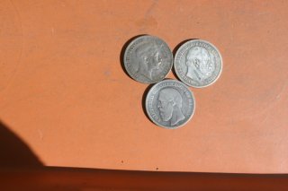 Silbermünzen 2 Reichmark Kaiserreich Preussen-Baden -Preussen
