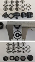 Visierteile, Ringkörner, Diopterteile