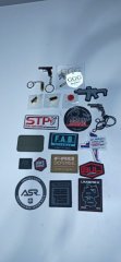 3x Pin's 11x Patches Schlüssel Anhänger Patrone Airsoft S&B BUL Umarex Geco STP Tori