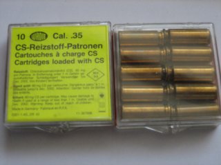 ** 10 Stk. CS-Reizstoff-Patronen - WADIE - Cal. .35 **