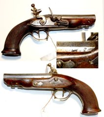 Steinschloss Reisepistole, cal. 13.5mm