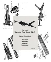Nachdruck englische Dienstvorschrift STEN Maschinenpistole MK II