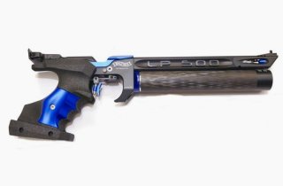PRESSLUFTPISTOLE WALTHER LP500-M EXPERT - DESIGN BLAU - MECHANISCHER ABZUG - MEISTERMANUFAKTUR