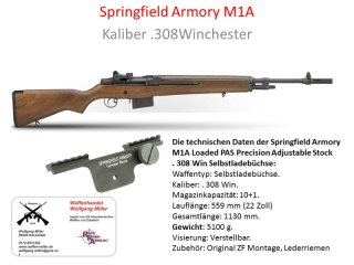 M1A Loaded Rifle Springfield Armory.308win neu