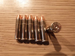 Dekomunition .357,VM,S&W,6 Stück Nickelhülse
