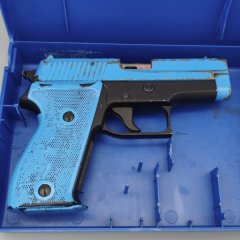 SigSauer P6 FX (P225) Übungspistole der Polizei NRW 9mmFX "FOF CQT" #369