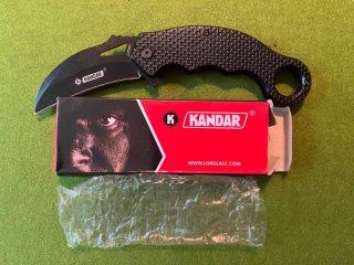 KANDAR EDELSTAHL KARAMBIT KLAPPMESSER NEU OVP