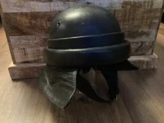 Leder Helm spanischer Krad Fahrer Helm