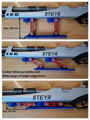 Einstellbar Auflageschaft Handauflage fur Walther Steyr Anschütz FWB Matchgewehre Palmrest PRO WKP