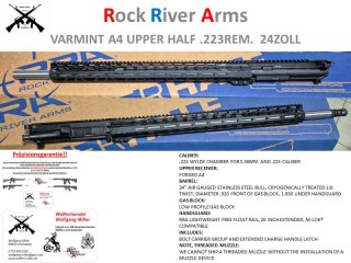 AR15 Upper Wechselsystem Varmint 24 Zoll, Hera ,Schmeisser ,.223Rem