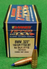 BARNES TTSX Geschosse Kaliber 8mm (.323) - 160 Grain