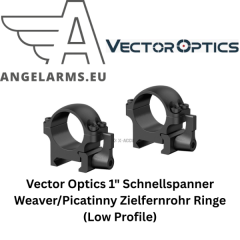 Vector Optics 1" Schnellspanner Weaver/Picatinny Zielfernrohr Ringe (Low Profile)