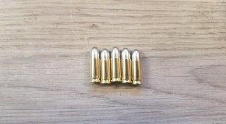 Dekomunition .25ACP/6,35, 5 Stück,VM-nickelgeschosse