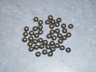 100 Blei - Rundkugeln .454 (11,53 mm)