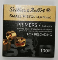 Sellier&Bellot Zündhütchen Small Pistol S.P. 100 Stück > S+B S&B ! Endlich lieferbar ! 4,4SP Boxer
