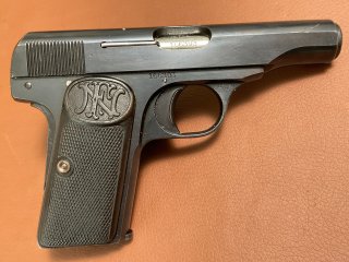 Pistole FN Browning Modell 1910 im Kaliber 7,65 mm Browning SNR 166393