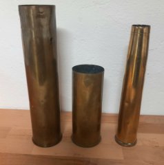 Orig. US Hülsen, 40mm, 75mm, Salut, DEKO, TOP, US Army, WK2