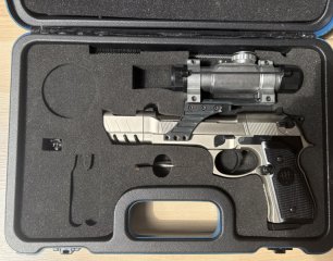 Beretta MOD. 92 FS - cal. 177/4,5mm Diabolo in Koffer mit Walther Top Point Visier.