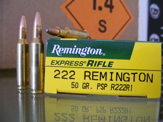 .222/50 grs. Remington PSP 20 stk. No. R222R1 # SSZ Berka