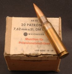 .308 BW, Scharfschützenpatrone, Sammlerpäckchen