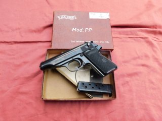 Walther PP Kal. 7,65 Br. mit original Verpackung, neuwertig aus 1962