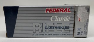 Federal Classic Kal. .30-30Win Soft Point Round Nose 170grs HI-Shok 40 Stck. Waffen-Sabinger