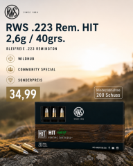 RWS HIT .223 Rem. 10.000 Schuss vorhanden