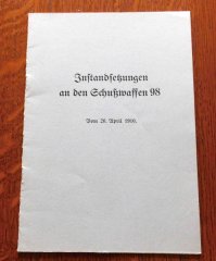 Instandsetzungen an den Schußwaffen Mod.98