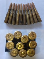 10 DEKO. Patr. 8mm x 60 Kropatschek mit Holzgeschoss.