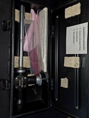 Ziellinienprüfer .50 BMG / Ziellinienprüfgerät NVA TOP Zustand Zielfernrohr Einstellhilfe 12,7mm