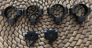 Zwei Paar LEUPOLD QR Schnellspannmontage 30mm / Medium, Hoch / inkl. SAUER 202 QR Unterteile
