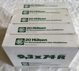 100 Hülsen 9,3x74R