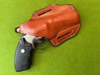 S&W PANCAKE LEDERHOLSTER S&W REVOLVER K 3,0-4 ZOLL BAUÄHNLICHE