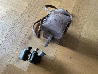 Optisches Gerät mit Strichplatte 5x25 (Dachbodenfund)