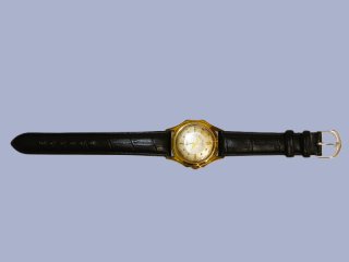Deutsche Vintage Herrenarmbanduhr BEHA,17 RUBIS,vergoldet,Funktionstüchtig, 50er Jahre