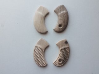 2 Paare Holzgriffschalen für Röhm Little Joe (blank+klassisch))