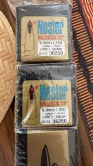 150 Stk. Nosler Ballistic Tip Geschosse 9,3 mm (.366) - 250 grs / 16,2g - 3x OVP
