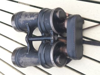 U-Boot Marine Dienstglas 7x50 # beh ( Ernst Leitz ) Kriegsmarine Fernglas Wehrmacht 2WK WK2 WW2