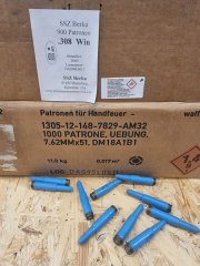 .308win DAG Kurzbahn-Übungspatronen 900 Stk. Angebot!