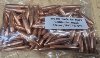 6,5mm/140grs HPBT Nosler No. 50379 Competition Geschosse 100 stk#