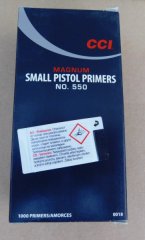 1000stk CCI Small Pistol Magnum Zündhütchen No.550