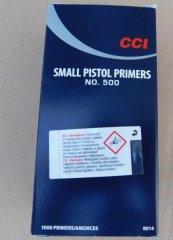 CCI1000stk Small Pistol Zündhütchen No.500