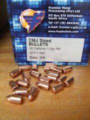 .30/110 RN Carbine verkupferte Geschosse Frontier 1000 stk.