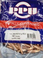 7mm/.284-150grs HPBT PPU Geschosse 100 Stk. B-405 #